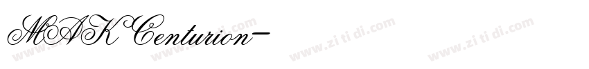 MAK Centurion字体转换
